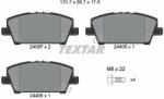 TEXTAR set placute frana, frana disc TEXTAR Q+ 2408701 (2408701)