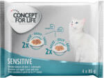 Concept for Life 4x85g Concept for Life nedves macskatáp mix-Sensitive