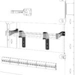 Gewiss Pair Of Din Rail Mounting Brackets - Qdx - For Structure P=300mm - Range 90 Modular Devices (gwd3313)
