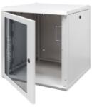 Gewiss Dulap Rack19'' montaj pe perete - METAL - TRANSPARENT DOOR - 6U - 600X335X400 - RAL 7035 GREY (GW38406)