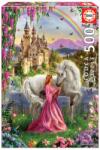Educa Puzzle Educa din 500 de piese - Fairy and Unicorn (EDU17985) Puzzle