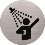 HELIT Információs tábla, rozsdamentes acél, HELIT, zuhanyzó (INH6271300) (H6271300)