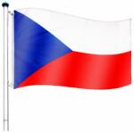 Flagmaster® Zászló rúddal Cseh CZE 650 cm (30050183)