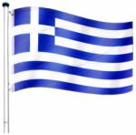 Flagmaster® Zászló rúddal Görög GRE 650 cm (30050182)