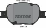 TEXTAR set placute frana, frana disc TEXTAR 2386401 (2386401)