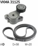 SKF Set curea transmisie cu caneluri SKF VKMA 31125 (VKMA 31125) - automobilus