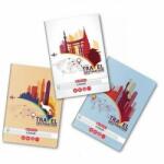Herlitz Caiet Herlitz A4, 60 file, 70g/mp, matematica, colturi rotunjite, Motiv travel (9487600)