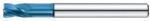 Hansong 2mm R0, 5 l12 L45 tórusz 4 élű aláköszörült szárú maró 65HRC-ig - Hansong - 4RRR-020-R05-120-445