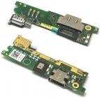 Sony F3111 Xperia XA, F3112 Xperia XA Dual töltő csatlakozós panel mikrofonnal, rezgővel (micro usb csatlakozó), gyári
