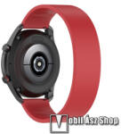  Okosóra szíj - rugalmas szilikon - PIROS - 170mm hosszú, 22mm széles - SAMSUNG Galaxy Watch 46mm / Watch GT2 46mm / Watch GT 2e / Galaxy Watch3 45mm / Honor MagicWatch 2 46mm