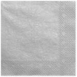 PartyDeco S. r. o Szalvéta, 20 DB, 33X33 CM, 3 rétegű, ezüst