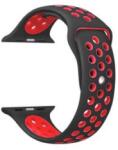Apple Watch 38/40/41/42 mm Lélegző Sport Szíj Fekete-Piros