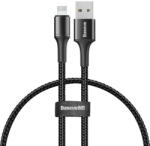 Baseus Halo Lightning Adatkábel 0, 25M 2, 4A Fekete