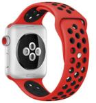 Apple Watch 38/40/41/42 mm Lélegző Sport Szíj Piros-Fekete