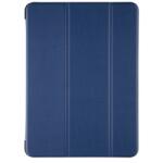 Tactical Book TriFold oldalra nyíló támasztós tok Samsung T730, T736 Galaxy Tab S7 FE, T970, T975 Galaxy Tab S7 plus-hoz 12, 4 kék, bőrhatású