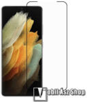 RURIHAI SAMSUNG Galaxy S21 Ultra 5G, RURIHAI üvegfólia, Full glue, Full cover, 0, 26mm, 9H, Fekete