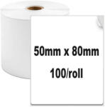 AIMO Etichete termice 50 x 80 mm plastic alb pentru imprimanta AIMO Phomemo M110 M200 M220 100 etichete (AIWP5080-100)