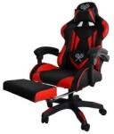 Malatec Extra kényelmes Gamer szék forgószék lábtartóval - piros