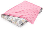 Scamp Minky-vászon takaró (Pink Hedgehog Grey)