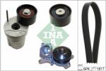 Schaeffler INA Pompa apa + Set curea transmisie cu caneluri Schaeffler INA 529 0370 30 (529 0370 30)