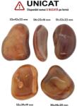 Palm Stone Agata Sardonix Rosu Natural - 50-54 x 22-44 x 16-22 mm - (XXL) - 1 Buc