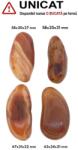 Palm Stone Agata Sardonix Rosu Natural - 58-67 x 25-34 x 21-27 mm - (XXL) - 1 Buc