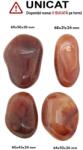 Palm Stone Carneol Natural - 60-79 x 31-50 x 24-30 mm - (XXL) - 1 Buc