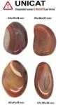 Palm Stone Agata Sardonix Rosu Natural - 51-60 x 29-41 x 18-28 mm - (XXL) - 1 Buc