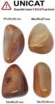 Palm Stone Agata Sardonix Rosu Natural - 46-57 x 32-40 x 26-27 mm - (XXL) - 1 Buc