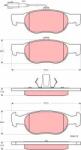 TRW set placute frana, frana disc TRW GDB1564 (GDB1564) - automobilus