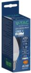 V-TAC CREE SMD 4.5W E14 hideg fehér C37 LED gyertya égő - SKU 21424116 (21424116)