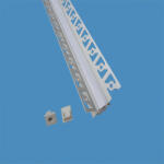 V-TAC alumínium LED szalag sarokprofil fehér fedlappal 2m - SKU 3362 (3362)
