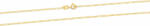 Beneto Exclusive Lanț de aur modernFigaro AUS0012-G 42 cm