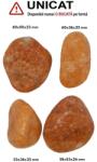 Palm Stone Calcit Portocaliu Natural - 53-60 x 36-53 x 23-26 mm - (XXL) - 1 Buc