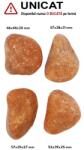 Palm Stone Calcit Portocaliu Natural - 46-57 x 35-44 x 25-31 mm - (XXL) - 1 Buc