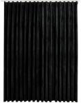  Draperie opacă cu cârlige, negru, 290 x 245 cm, catifea (134495)