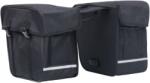 vidaXL Двойна чанта за багажник за велосипеди водоустойчива 35 л черна (93250)