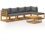 vidaXL Set mobilier grădină cu perne, 5 piese, lemn masiv acacia (45914) - vidaxl