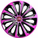 NRM Capace pentru roți FIAT 14", STRONG DUOCOLOR ROZ-NEGRU 4bc