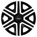 NRM Capace pentru FORD 15", ACTION DOUBLECOLOR ALB-NEGRU 4KS