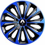 NRM Capace pentru roți RENAULT 14", STRONG DUOCOLOR ALBASTRU-NEGRU 4bc