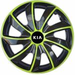NRM Capace pentru KIA 17", QUAD BICOLOR VERDE 4bc