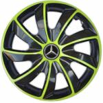 NRM Capace pentru MERCEDES 14", QUAD BICOLOR VERDE 4bc