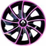 NRM Capace pentru RENAULT 15", QUAD BICOLOR ROZ 4bc