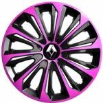 NRM Capace pentru roți RENAULT 14", STRONG DUOCOLOR ROZ-NEGRU 4bc