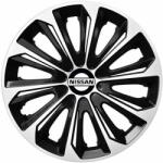 NRM Capace pentru NISSAN 16", STRONG DUOCOLOR ALB-NEGRU 4bc