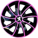 NRM Capace pentru PEUGEOT 16", QUAD BICOLOR ROZ 4bc