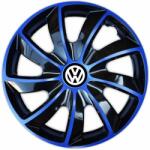 NRM Capace pentru VOLKSWAGEN 15", QUAD BICOLOR ALBASTRU 4bc