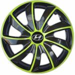 NRM Capace pentru HYUNDAI 14", QUAD BICOLOR VERDE 4bc