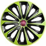 NRM Capace pentru FIAT 15", STRONG DUOCOLOR VERDE-NEGRU 4bc